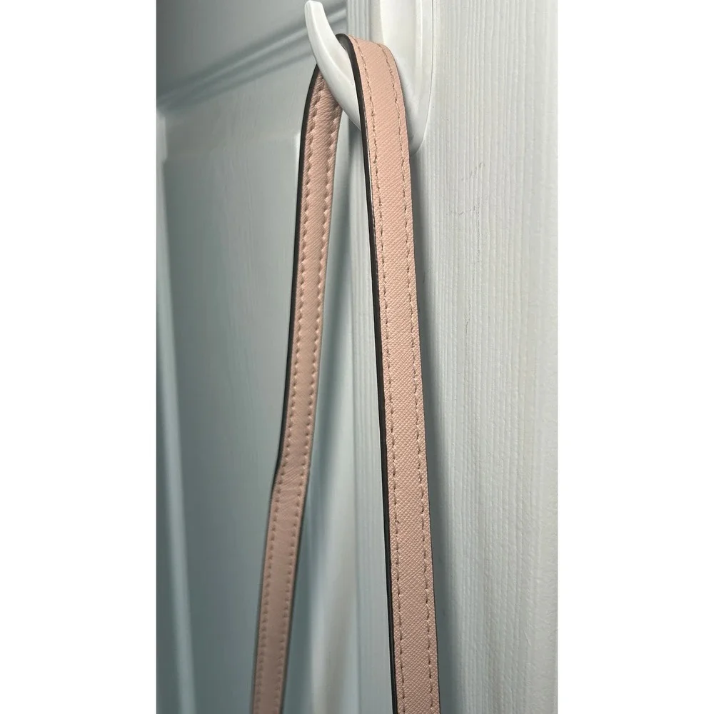 Kate Spade Laurel Way Crossbody Pink Saffiano Gunmetal Chain Shoulder Bag Purse